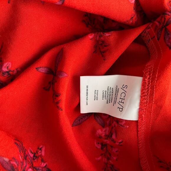 CAbi Womens 5222 Red Fierce Floral Sleeveless Top S - Picture 8 of 8
